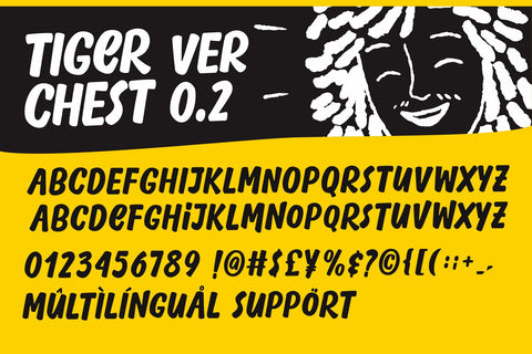 Tiger Chest - Urban Display Font Font Four Lines Std. 