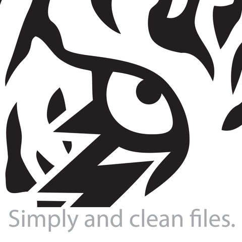 Tiger Eyes with Lightning Bolts SVG TribaliumArtSF 