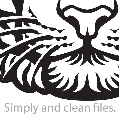Tiger head SVG TribaliumArtSF 