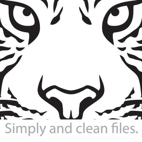 Tiger head with bandana SVG TribaliumArtSF 