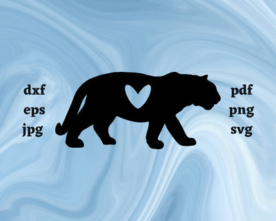 Tiger Heart SVG Cut File SVG Northern Light SVG 