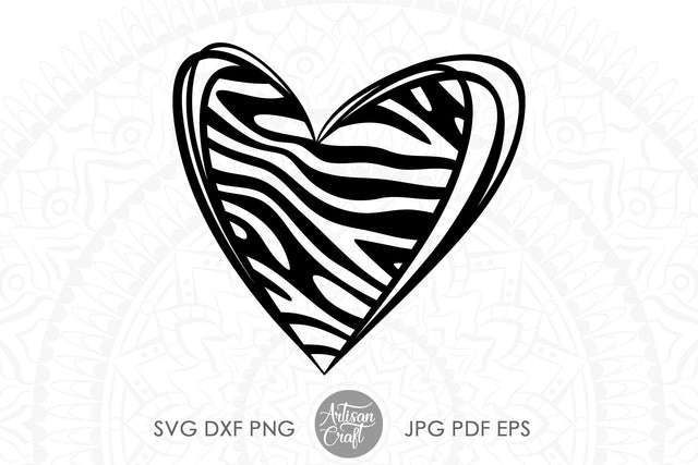 Tiger heart SVG SVG Artisan Craft SVG 