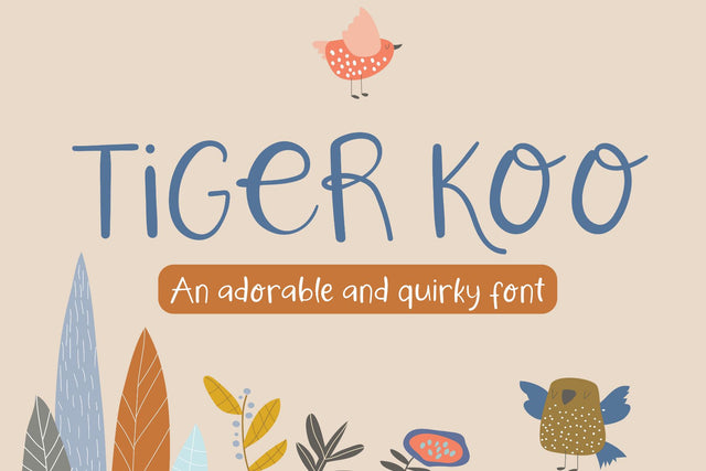 Tiger Koo Font Cotton White Studio 