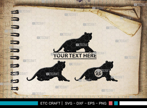 Tiger Monogram, Tiger Silhouette, Tiger SVG, Tiger Head Svg, Tiger Jump Svg, Wild Animal Svg, Zoo Animal Svg, SB00328 SVG ETC Craft 