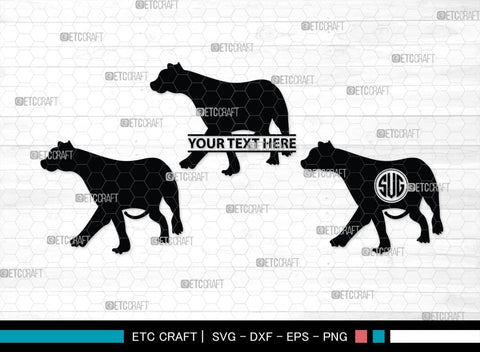 Tiger Monogram, Tiger Silhouette, Tiger SVG, Tiger Head Svg, Tiger Jump Svg, Wild Animal Svg, Zoo Animal Svg, SB00328 SVG ETC Craft 