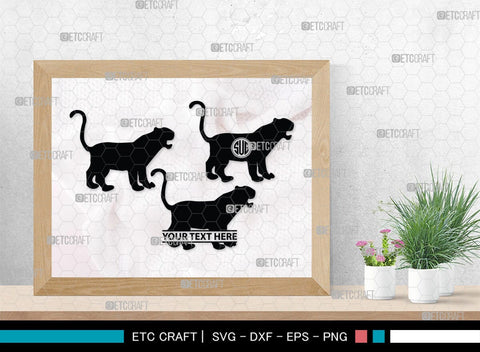 Tiger Monogram, Tiger Silhouette, Tiger SVG, Tiger Head Svg, Tiger Jump Svg, Wild Animal Svg, Zoo Animal Svg, SB00328 SVG ETC Craft 