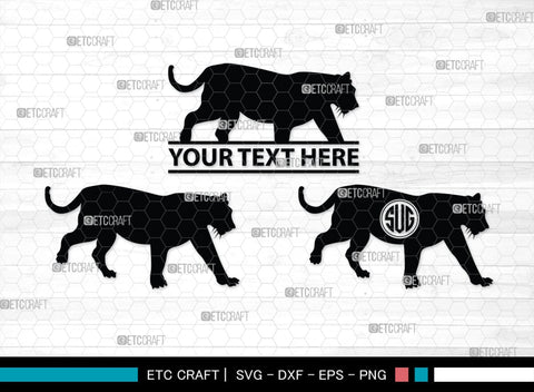Tiger Monogram, Tiger Silhouette, Tiger SVG, Tiger Head Svg, Tiger Jump Svg, Wild Animal Svg, Zoo Animal Svg, SB00328 SVG ETC Craft 