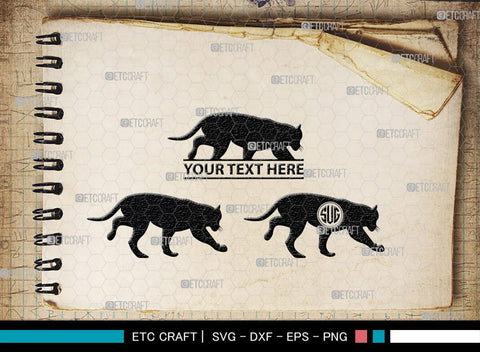 Tiger Monogram, Tiger Silhouette, Tiger SVG, Tiger Head Svg, Tiger Jump Svg, Wild Animal Svg, Zoo Animal Svg, SB00328 SVG ETC Craft 