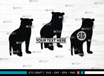 Tiger Monogram, Tiger Silhouette, Tiger SVG, Tiger Head Svg, Tiger Jump Svg, Wild Animal Svg, Zoo Animal Svg, SB00328 SVG ETC Craft 