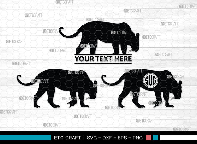 Tiger Monogram, Tiger Silhouette, Tiger SVG, Tiger Head Svg, Tiger Jump Svg, Wild Animal Svg, Zoo Animal Svg, SB00328 SVG ETC Craft 