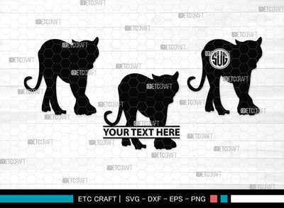Tiger Monogram, Tiger Silhouette, Tiger SVG, Tiger Head Svg, Tiger Jump Svg, Wild Animal Svg, Zoo Animal Svg, SB00328 SVG ETC Craft 