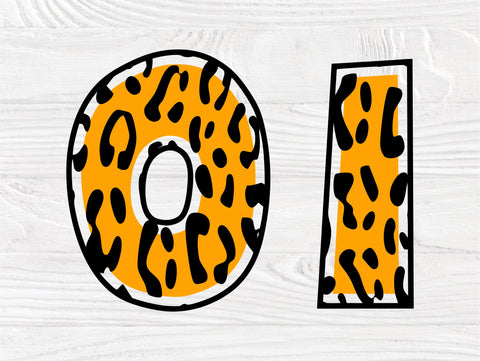 Tiger Numbers SVG, Svg Cut Files, Birthday Svg SVG TonisArtStudio 