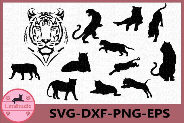 Tiger Silhouette SVG Lerastudio 