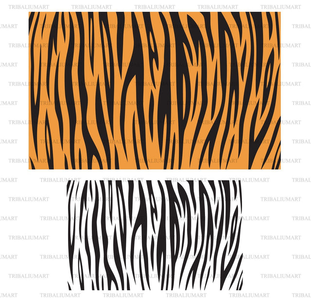 Tiger skin background - animal texture SVG TribaliumArtSF 