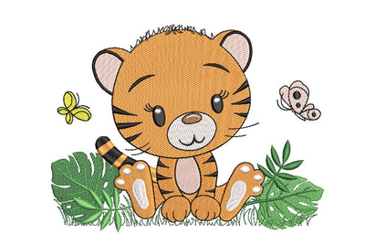 Tiger сub embroidery design, 4 sizes, instant download. Embroidery/Applique DESIGNS ArtEMByNatalia 