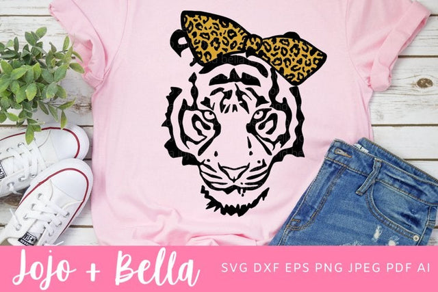 Tiger Svg, Leopard Print Svg, Tiger Bow Svg, Tiger King Svg, Tiger Png and Svg Files for Cricut, Silhouette Files. Digital Download for Cricut, Silhouette, sublimation and more. SVG Jojo&Bella 
