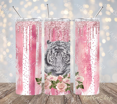 Tiger Tumbler | Wild Aimal PNG Sublimation Sublimation _HelArtShop_ 