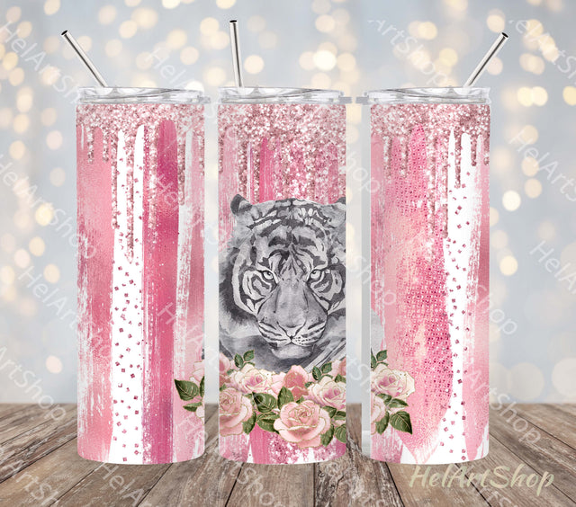 Tiger Tumbler | Wild Aimal PNG Sublimation Sublimation _HelArtShop_ 