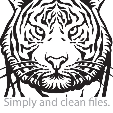 Tiger walking SVG TribaliumArtSF 