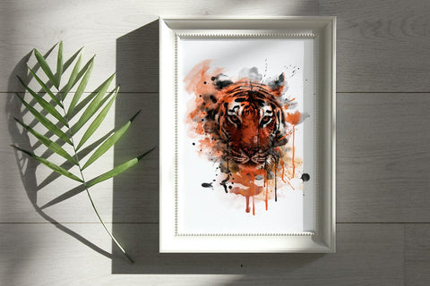 Tiger Watercolor Sublimation Clipart PNG JPG Sublimation nikola 