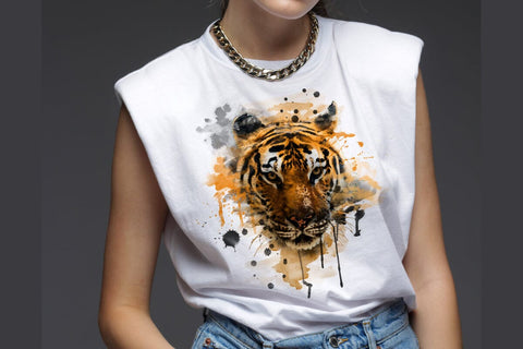 Tiger Watercolor Sublimation Clipart PNG Sublimation nikola 