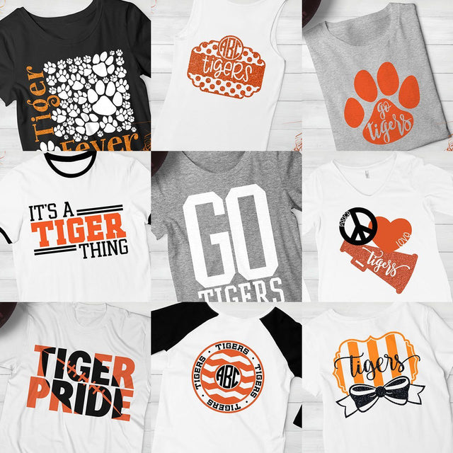 Tigers Spirit Bundle SVG Kelly Lollar Designs