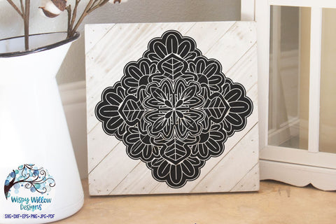 Tile Mandala SVG SVG Wispy Willow Designs 