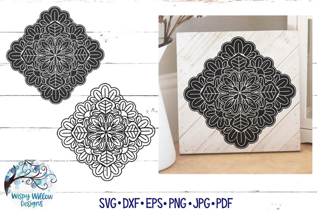 Tile Mandala SVG SVG Wispy Willow Designs 