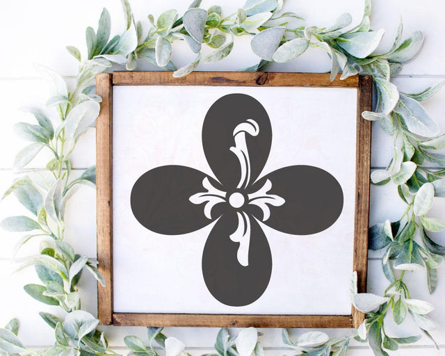 Tile pattern svg, French Flower Cut File, Commercial Use, Instant Download, Square Sign SVG, Wedding decor cut files, Cricut, Vector SVG Farmstone Studio Designs 