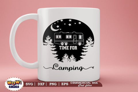 Time for camping svg, Camping svg, RV svg, Png, Dxf SVG Wowsvgstudio 