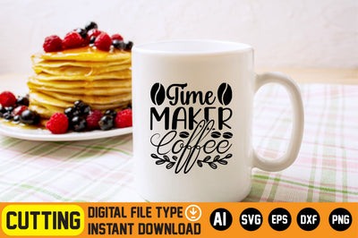 Time Maker Coffee SVG CraftlabSvg29 
