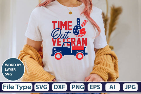 Time Out Veteran SVG Cut File SVG DesignPlante 503 