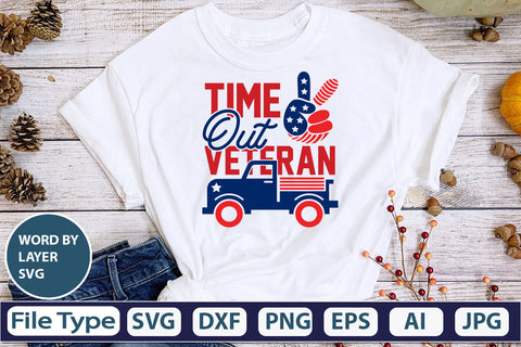 Time Out Veteran SVG Cut File SVG DesignPlante 503 