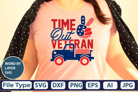 Time Out Veteran SVG Cut File SVG DesignPlante 503 