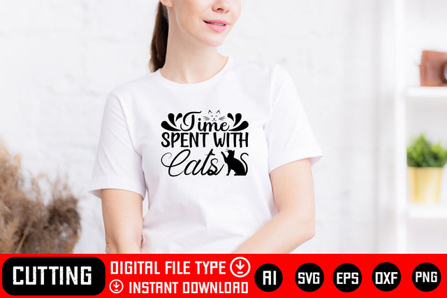 Time Spent With Cats SVG CraftlabSvg29 