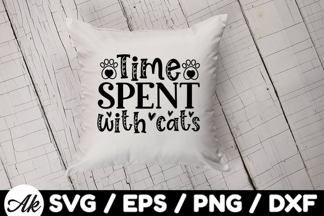 Time spent with cats svg SVG akazaddesign 