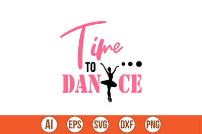 time to dance t-shirt design SVG shah alam 
