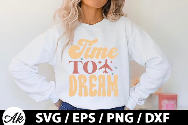 Time to dream Retro SVG SVG akazaddesign 