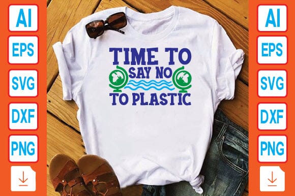 Time to Say No to Plastic SVG Craftlabsvg24 
