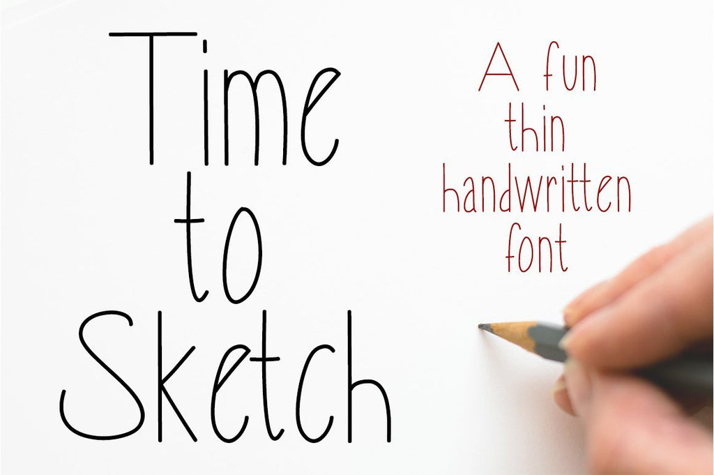 Time to Sketch - So Fontsy