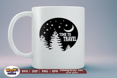 Time to Travel svg, Camping svg, RV svg, Png, Dxf SVG Wowsvgstudio 