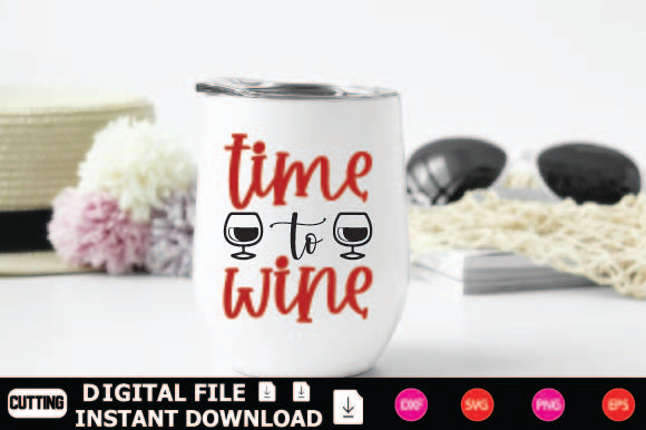 Time To Wine SVG Shahin alam 