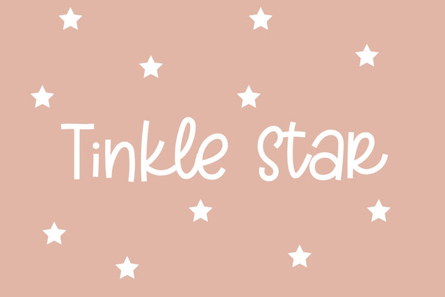 Tinkle Star Font Cotton White Studio 