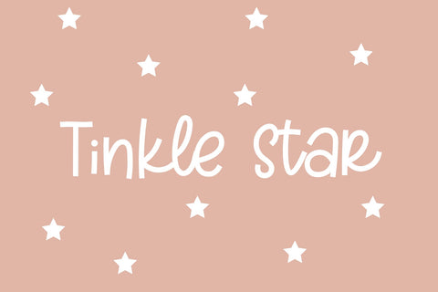 Tinkle Star Font Cotton White Studio 