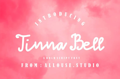 Tinna Bell - Bold Script Font Font Allouse.Studio 