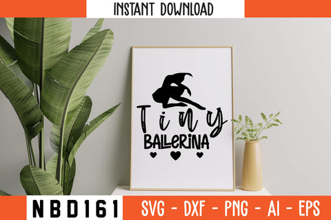 tiny ballerina Svg Design SVG Nbd161 