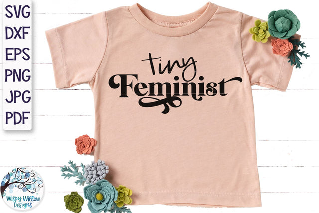 Tiny Feminist Svg SVG Wispy Willow Designs 
