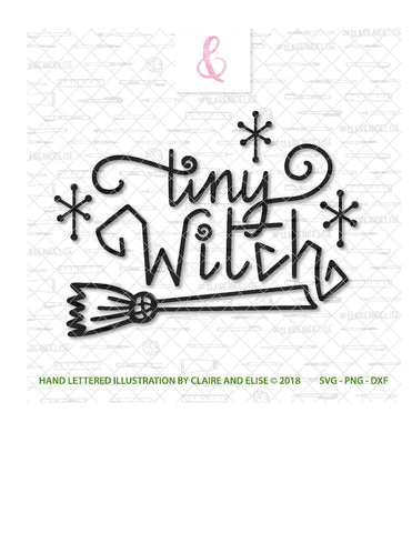 Tiny Witch - SVG PNG DXF Cut File SVG Claire And Elise 