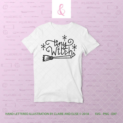 Tiny Witch - SVG PNG DXF Cut File SVG Claire And Elise 