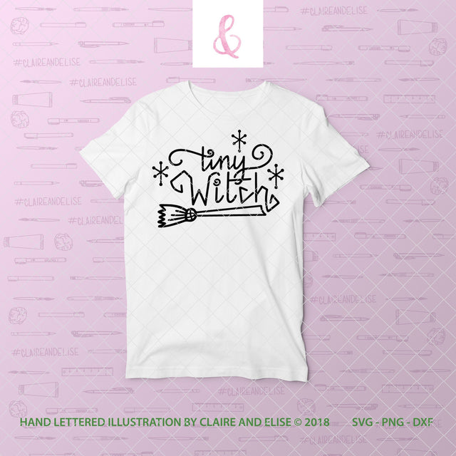 Tiny Witch - SVG PNG DXF Cut File SVG Claire And Elise 